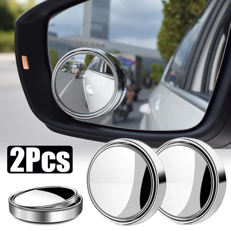 2Pcs 360 Adjustable Blind Spot Mirror