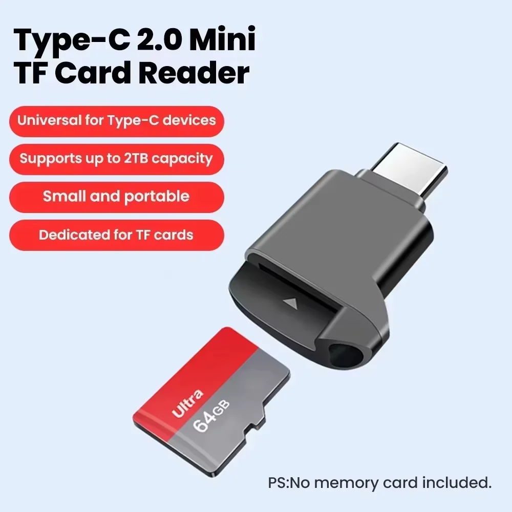 USB-C microSD TF card reader