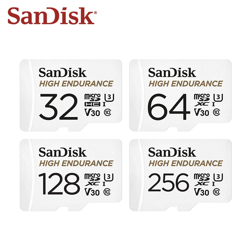 SanDisk High Endurance microSD card for dash cams, 128GB
