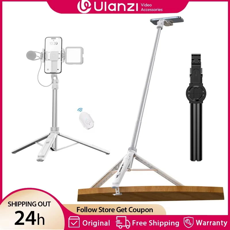 Ulanzi TT88 phone tripod and selfie stick with magnetic clamp and wireless remote