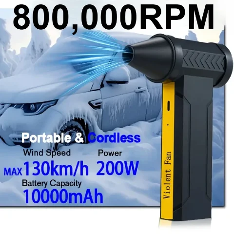 800000 RPM 10000mAh Turbo Blower