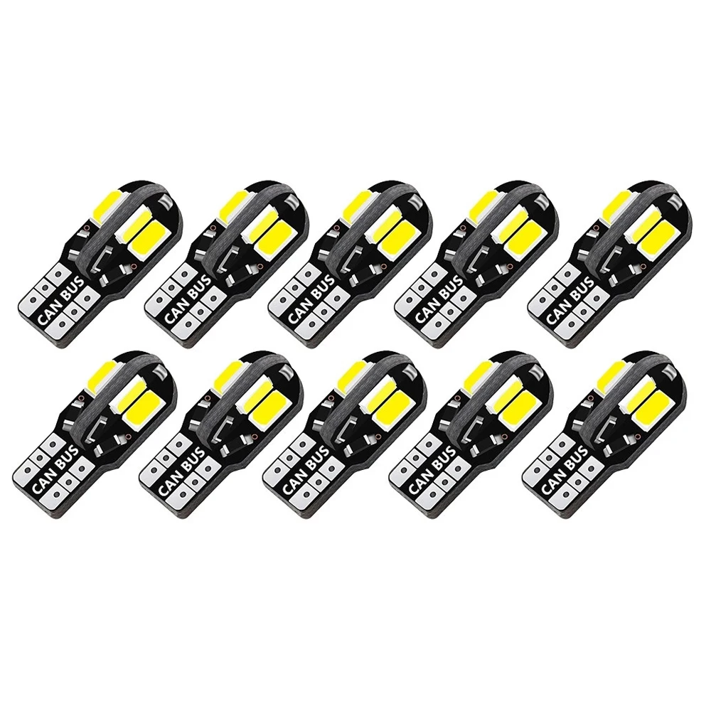 10-pack of W5W T10 LED CANBUS wedge bulbs