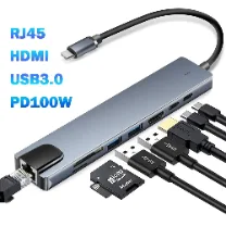 USB-C Hub / Dock (HDMI 4K + Ethernet + PD)