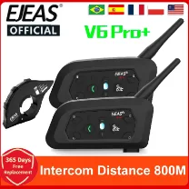 EJEAS V6 PRO+ Bluetooth Helmet Intercom