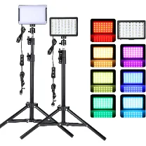 LED Video Light Kit with Tripod Stand