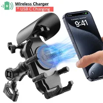VIKEFON Shockproof 15W Wireless + Wired Mount