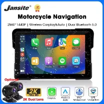 Jansite 5/7" CarPlay Motorcycle DVR Navigation